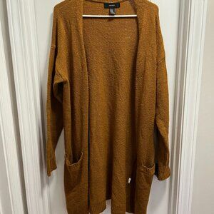 Forever 21 Womens Size medium Long Sleeve Brown Cardigan